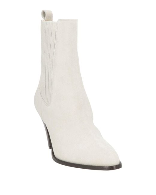 Isabel Marant White Ankle Boots
