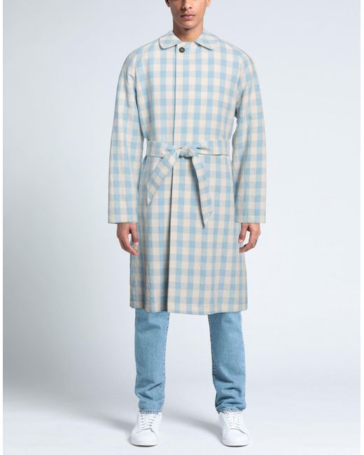 Tagliatore Blue Overcoat & Trench Coat for men