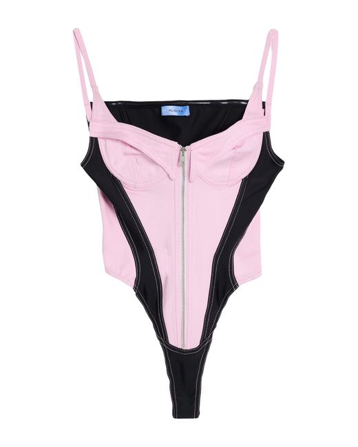 Mugler Pink Bodysuit