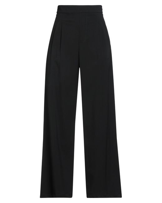 Nora Barth Black Pants Wool, Viscose, Polyester, Elastane