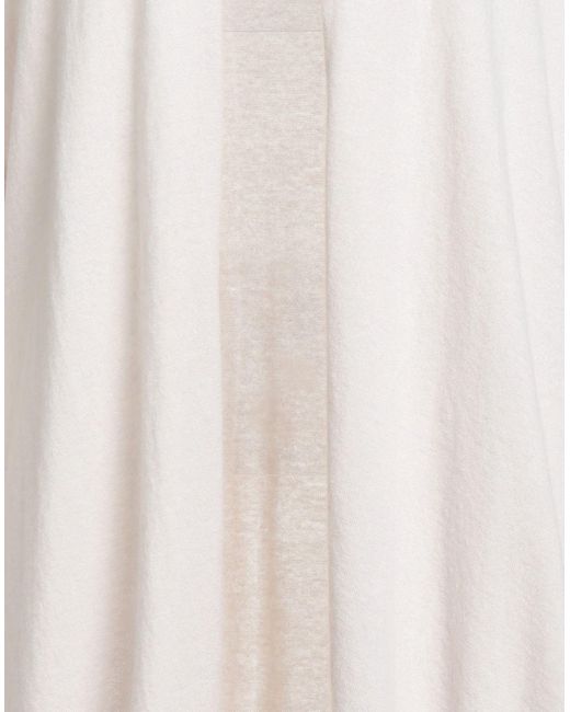 Antonelli White Cardigan Virgin Wool, Cashmere, Silk