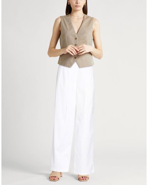 Theory White Pants Cotton