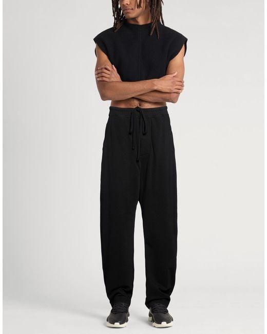 Thom Krom Black Pants Cotton, Polyester, Elastane for men