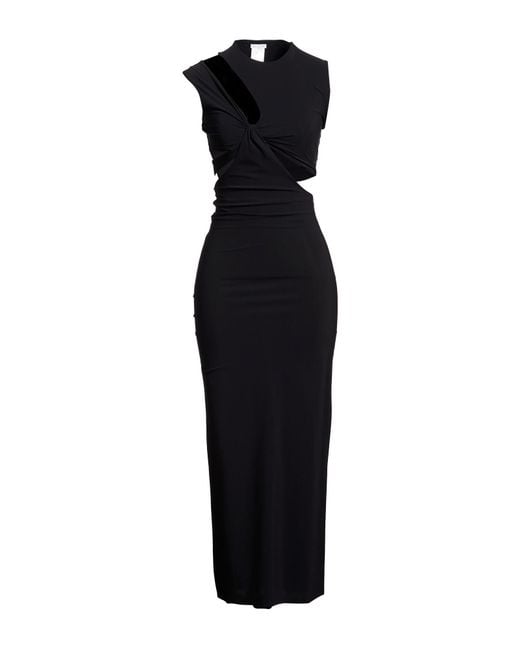 Amazuìn Black Midi Dress Polyamide, Elastane
