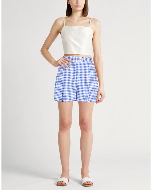 120% Lino Blue Shorts & Bermuda Shorts Linen