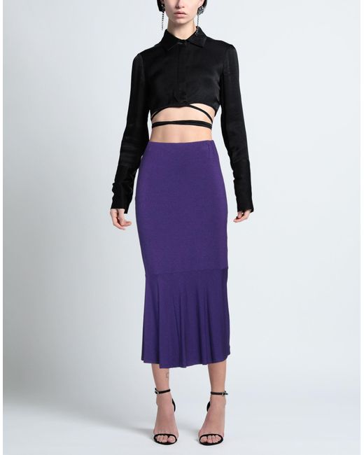Pinko Purple Midi Skirt