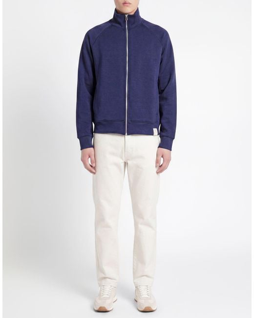 FAMILY FIRST Blue Sweatshirt Viscose, Polyester, Elastane for men