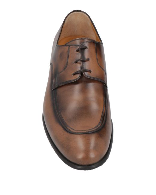 A.Testoni Brown Lace-up Shoes for men