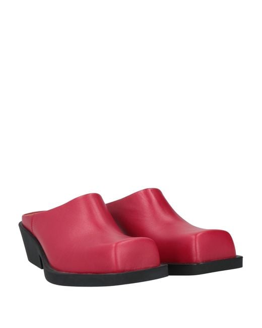 Marni Red Mules & Clogs