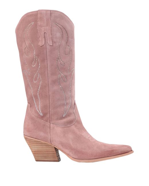 Ovye' By Cristina Lucchi Pink Knee Boots