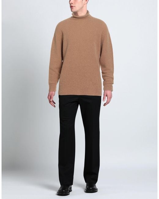 ATOMOFACTORY Brown Sand Turtleneck Alpaca Wool, Wool, Polyamide, Elastane for men