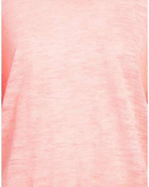 Roberto Collina Pink Sweater Linen, Polyester