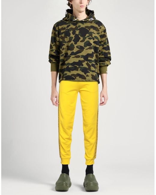 Moschino Yellow Pants Cotton, Elastane for men