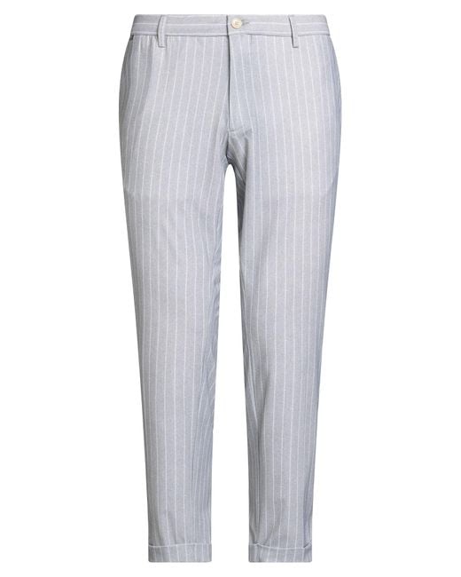AT.P.CO Gray Light Pants Polyester, Textile Fibers, Elastane for men