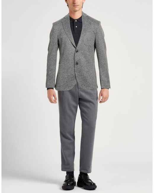 Harmont & Blaine Gray Blazer Acrylic, Polyester, Virgin Wool for men