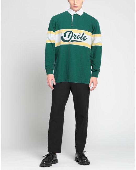 Drole de Monsieur Green Polo Shirt for men