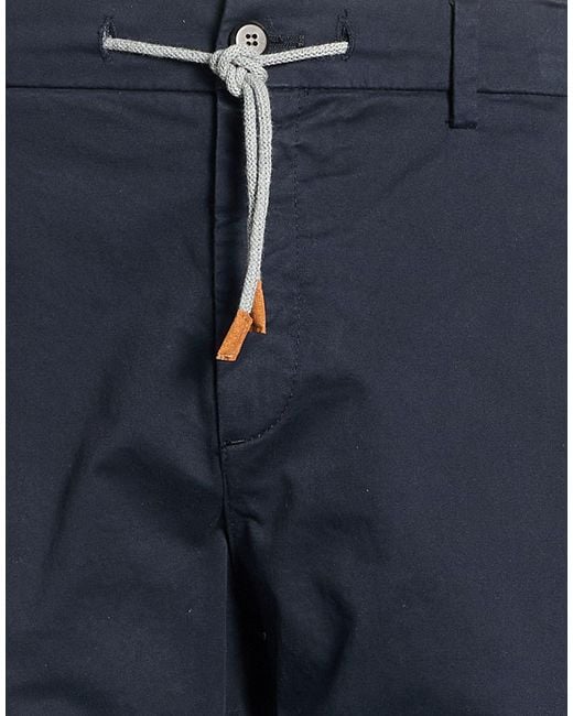 Eleventy Blue Pants Cotton, Elastane for men