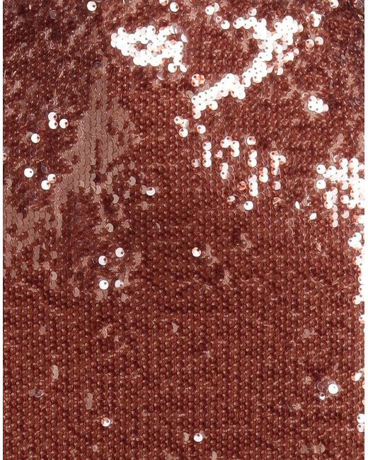Alysi Red Chocolat Midi Skirt Polyester