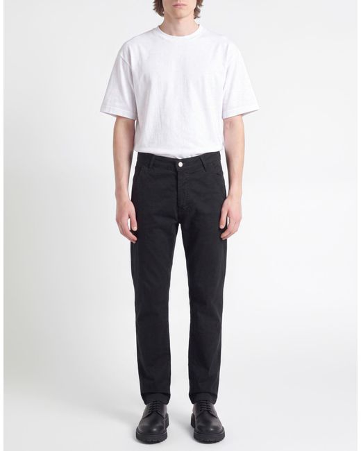 Daniele Alessandrini Black Trouser for men