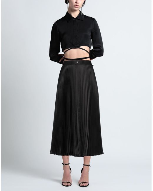 Noir Kei Ninomiya Black Midi Skirt