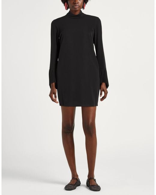 Department 5 Black Mini Dress Polyester, Elastane