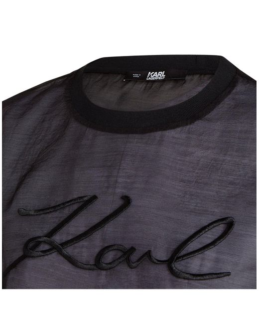 Camiseta Karl Lagerfeld de color Black
