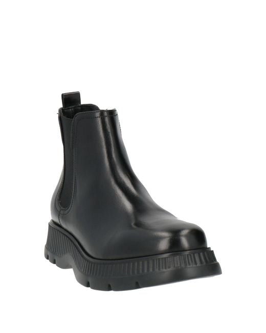 Carmens Black Ankle Boots Leather