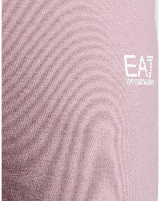 EA7 Purple Pants Polyester, Cotton