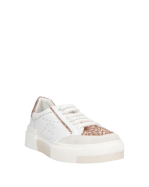 Tosca Blu White Sneakers Textile Fibers