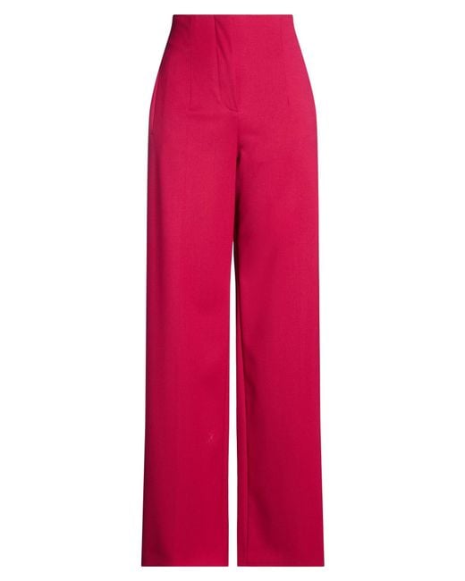Alberta Ferretti Red Pants Virgin Wool, Elastane