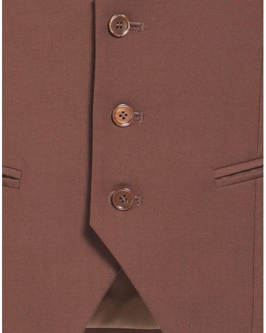 Grey Daniele Alessandrini Brown Waistcoat for men