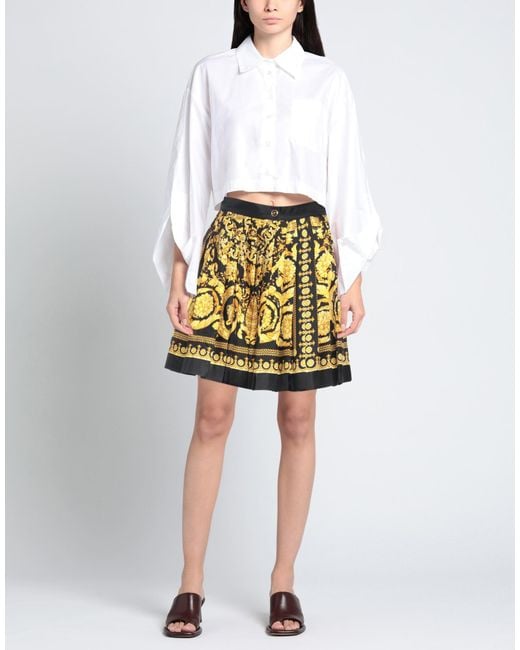 Versace Yellow Mini Skirt
