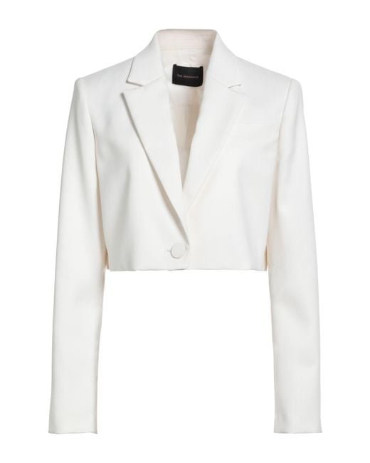 ANDAMANE White Ivory Blazer Polyester