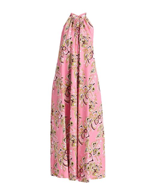 Emilio Pucci Pink Maxi Dress Cotton