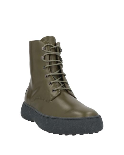 Tod's Green Ankle Boots for men