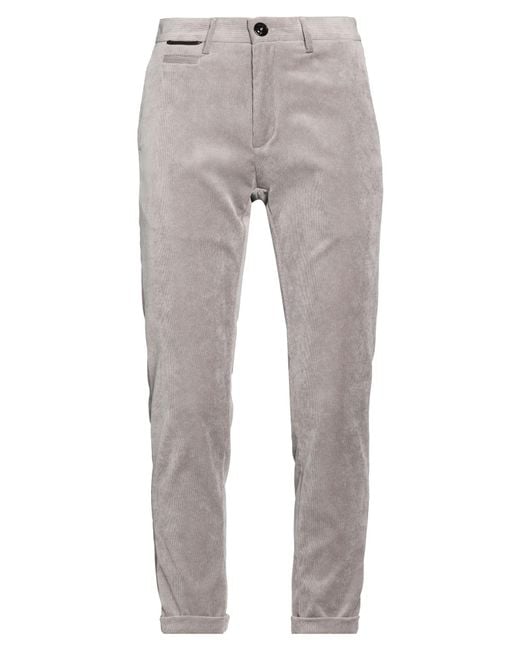 PMDS PREMIUM MOOD DENIM SUPERIOR Gray Pants Cotton, Elastane for men