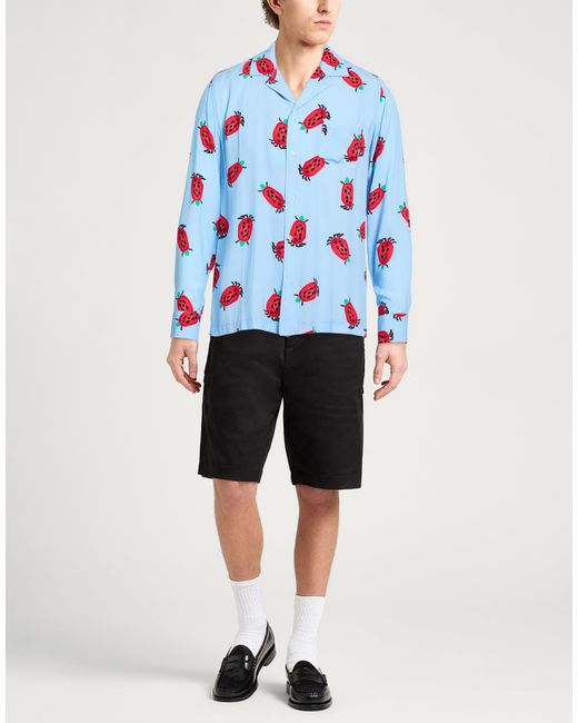 Daniele Alessandrini Blue Shirt Viscose for men
