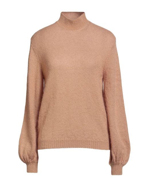 Alberta Ferretti Natural Rollkragenpullover