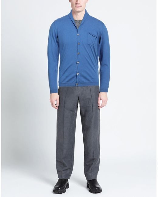 Rossopuro Blue Cardigan for men
