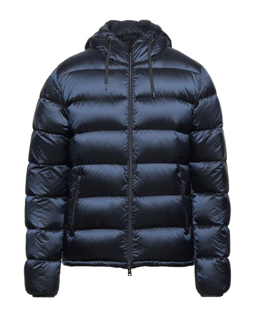 Herno Blue Midnight Puffer Polyamide, Elastane for men