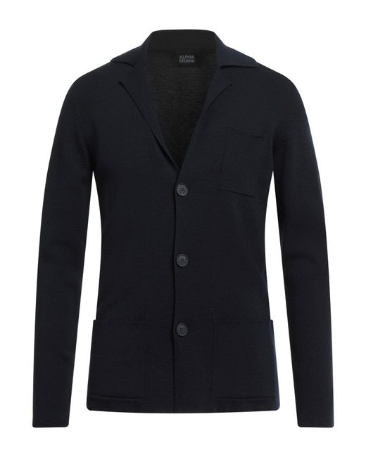 Alpha Studio Blue Cardigan for men