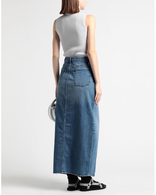 3x1 Denim Skirt Cotton Elastane in Blue Lyst UK