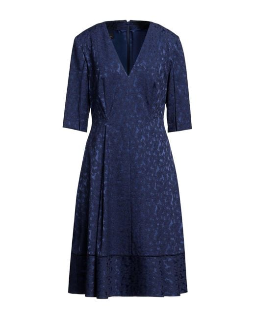 Talbot Runhof Blue Midi Dress