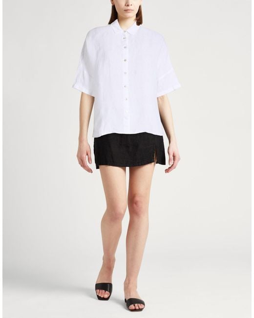 120% Lino White Shirt