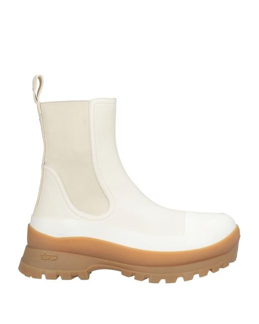 Stella McCartney White Ankle Boots