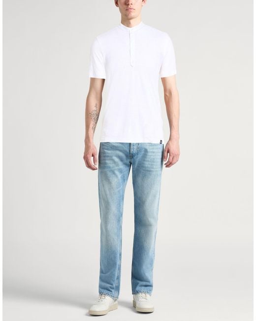 Lardini White T-Shirt Linen for men
