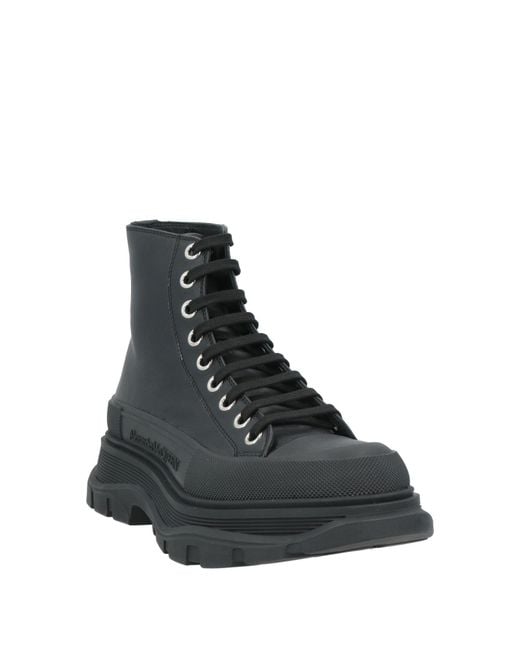 McQueen Black Sneakers Calfskin