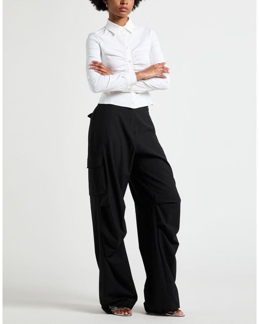 Coperni Black Pants Polyester, Virgin Wool, Elastane