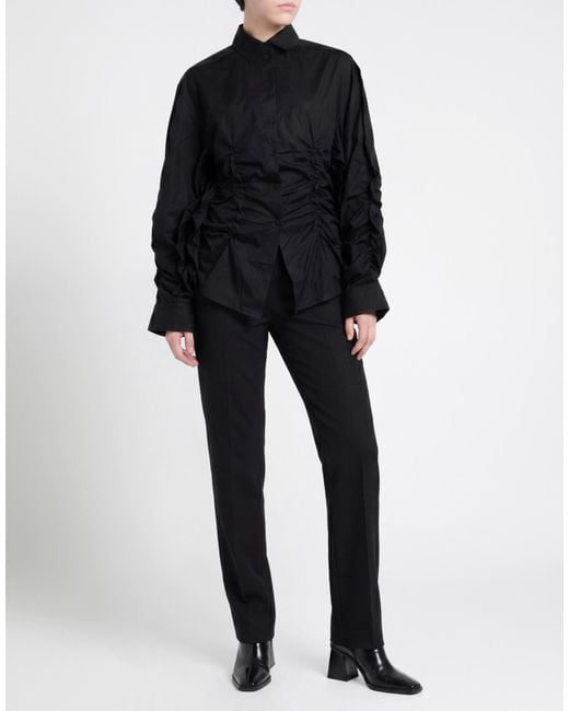 Isabel Benenato Black Shirt Cotton