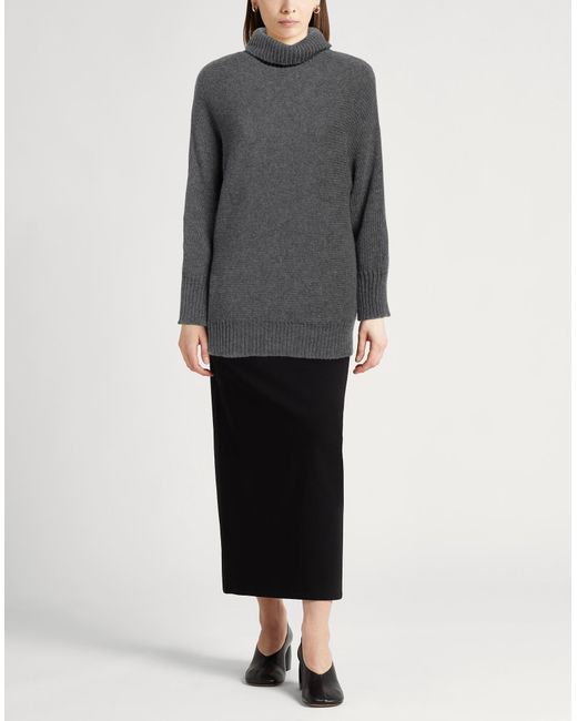 Alysi Gray Turtleneck Virgin Wool